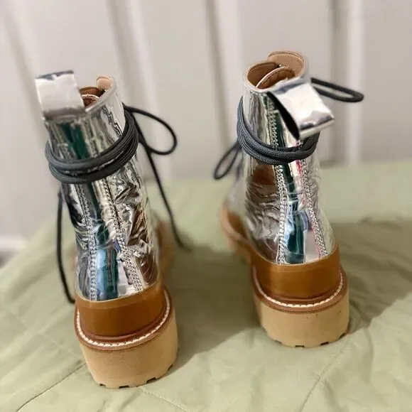 NEW ULLA JOHNSON etna boot in platinum - Picture 8 of 12